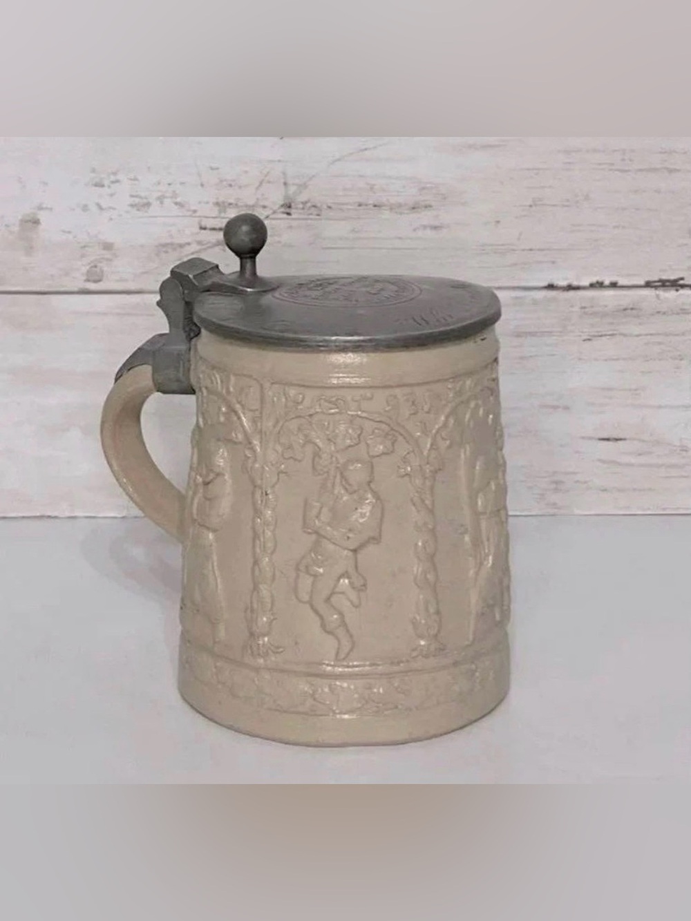 Antique (L. 1800- E. 1900’s) Antique 19th German Regensburg Beer Stein